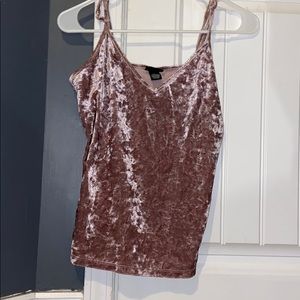 a velvet tank top